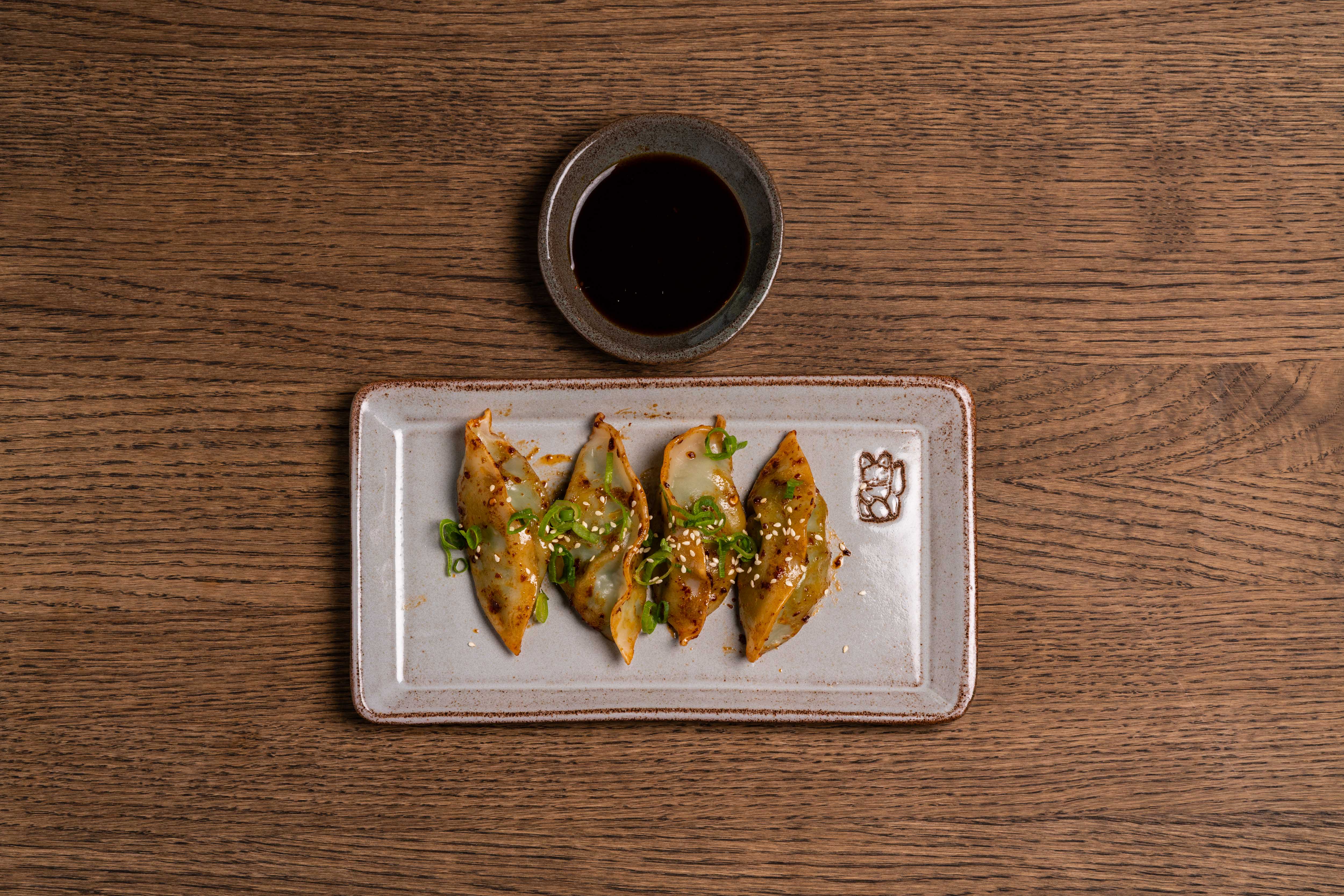 Fried vegetarian dumpling